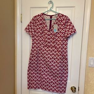 Bright pink Boden cotton dress